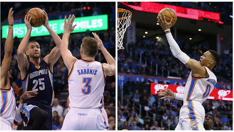 &bdquo;Thunder&ldquo; prie&scaron; &bdquo;Grizzlies&ldquo;
