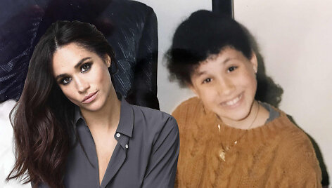 Meghan Markle vaikystėje ir dabar