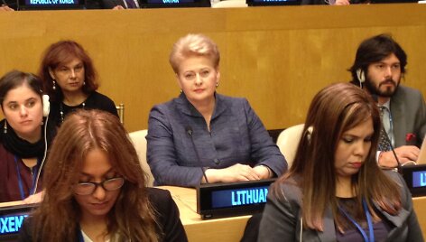 Dalia Grybauskaitė Niujorke