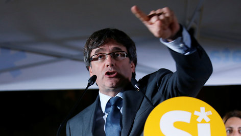 Katalonijos prezidentas Carlesas Puigdemont'as