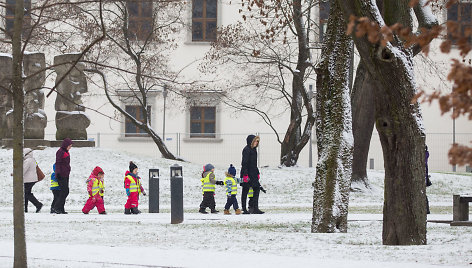 Sugrįžusi žiema Vilniuje