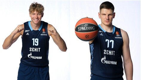 Mindaugas Kuzminskas ir Artūras Gudaitis atstovauja Sankt Peterburgo &bdquo;Zenit&ldquo;.