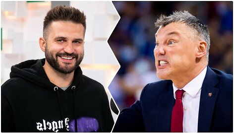 Linas Kleiza ir &Scaron;arūnas Jasikevičius
