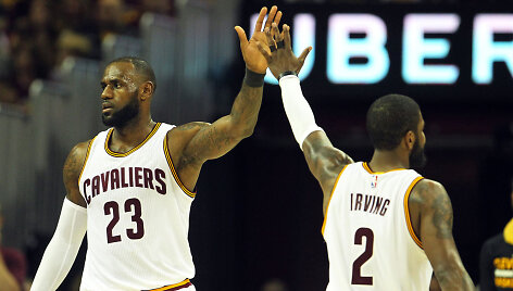 LeBronas Jamesas ir Kyrie Irvingas
