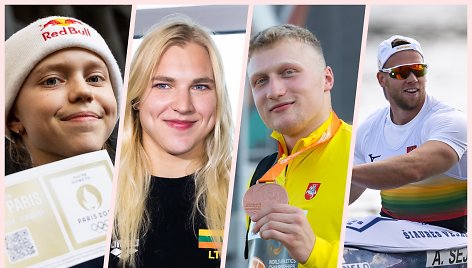 D.Banevič, R.Meilutytė, A.Seja ir M.Alekna džiugino šiais metais Lietuva puikiais pasiekimais.