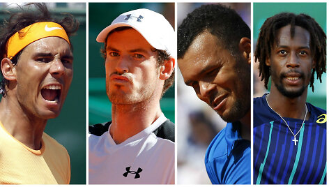 Rafaelis Nadalis, Andy Murray, Jo-Wilfriedas Tsonga, Gaelis Monfilsas