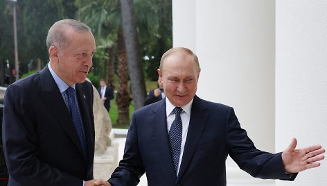 Recepas Tayyipas Erdoganas ir Vladimiras Putinas