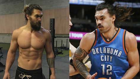 Jasonas Momoa ir Stevenas Adamsas