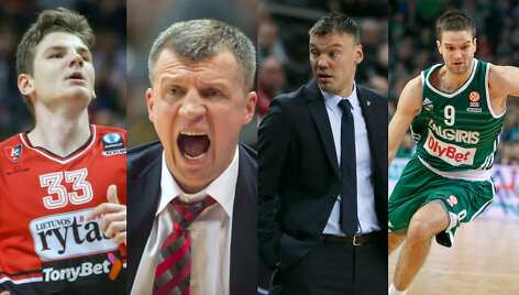 Artūras Gudaitis, Tomas Pačėsas, &Scaron;arūnas Jasikevičius, Mantas Kalnietis