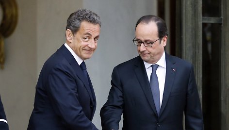 Nicolas Sarkozy ir Francois Hollande'as