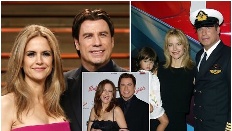 Johnas Travolta ir Kelly Preston, dukra Elle