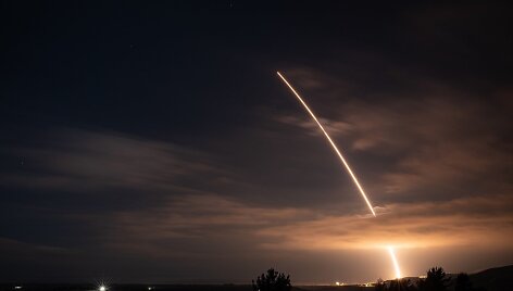 Tarpžemyninės balistinės raketos &bdquo;Minuteman III&ldquo; paleidimas 2025 m.