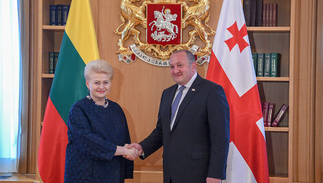 Dalia Grybauskaitė ir Georgijus Margvela&scaron;vilis