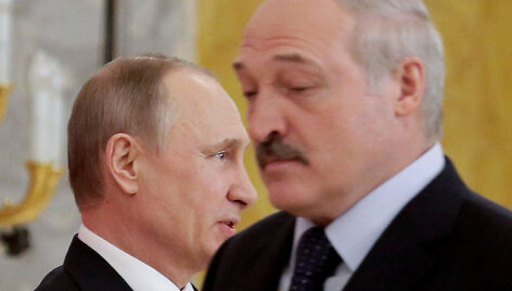 Vladimiras Putinas ir Aliaksandras Luka&scaron;enka