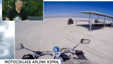 Motociklais aplink Kiprą
