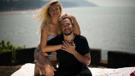 Jūratė Bitinaitė su mylimuoju Mario Sanchezu Alvaresu