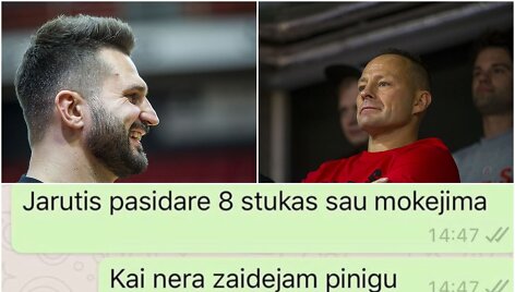Linas Kleiza nustebo dėl Rolando Jaručio pra&scaron;ymo i&scaron;sira&scaron;yti premiją sau.