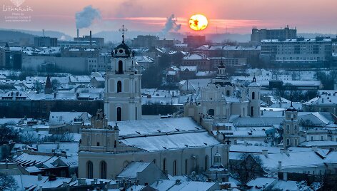 Vilnius, vaizdas nuo Trijų kryžių kalno. 