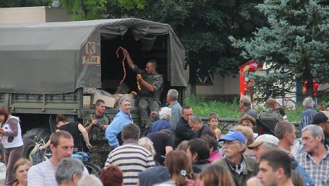 Slovjanske dalinant maistą sulaikyti teroristai