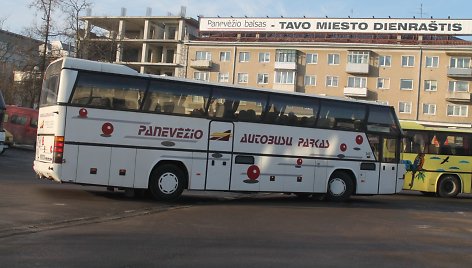 Panevėžio autobusų stotyje