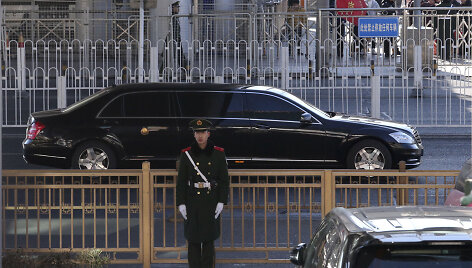 Kim Jong Unas atvyko vizito į Kiniją