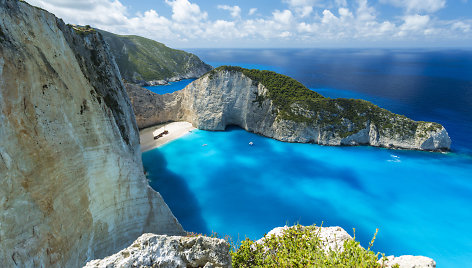 Navagio paplūdimys Zakinto saloje, Graikijoje