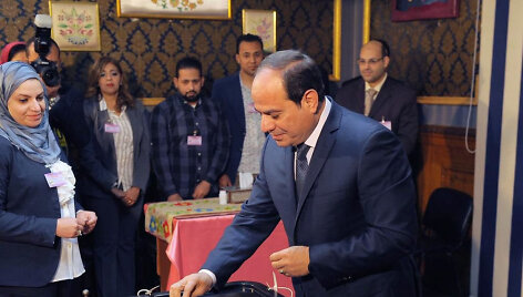 Abdel Fattahas el Sisi balsavo prezidento rinkimuose