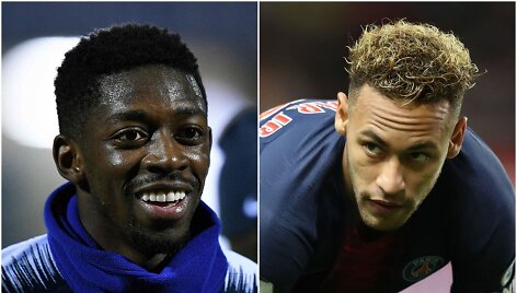 O.Dembele ir Neymaras.