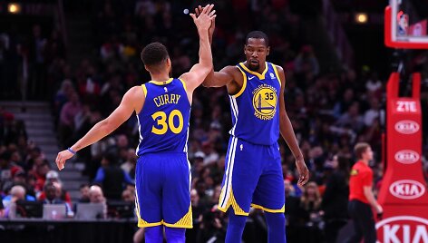 Stephenas Curry ir Kevinas Durantas