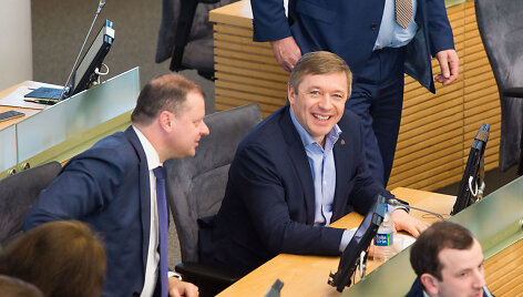 Saulius Skvernelis ir Ramūnas Karbauskis