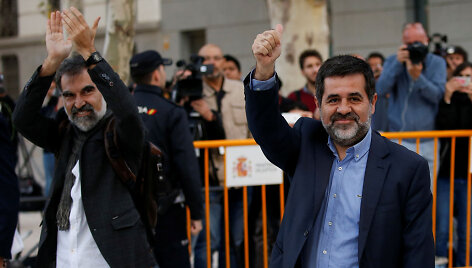 Jordi Cuixartas (kairėje) ir Jordi Sanchezas