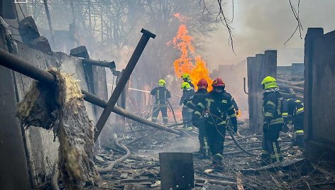 Rusijos atakos padariniai Odesoje