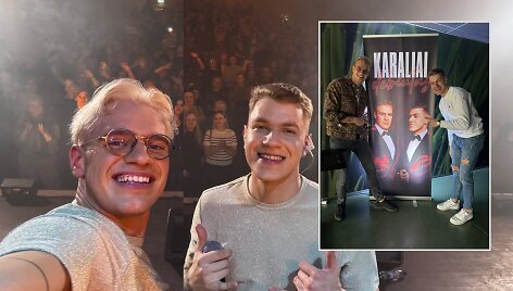 Grupės &bdquo;Karaliai&ldquo; nariai Lukas Karalius ir Lukas Steponaitis