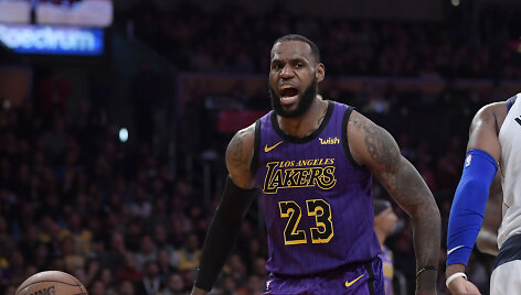 &bdquo;Los Angeles Lakers&ldquo; krep&scaron;ininkai pranoko &bdquo;Dallas Mavericks&ldquo; komandą NBA rungtynėse.