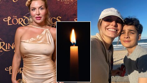 Aktorė Clare McCann su sūnumi