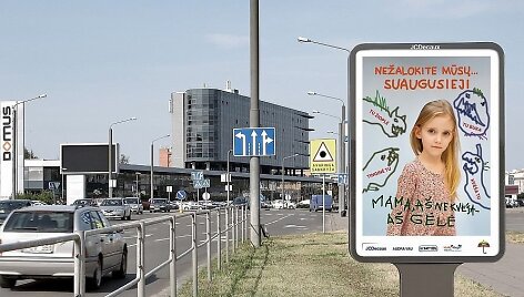 Prie&scaron; patyčias ir psichologinį smurtą &ndash; &bdquo;Vaikų linijos&ldquo; meninės akcijos