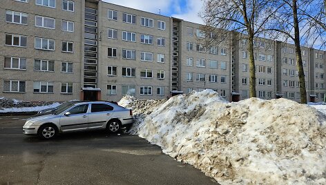 Sniego kalnai Panevėžyje