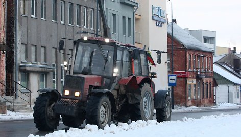 Traktoriaus avarija Joniškyje