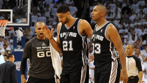 Timas Duncanas ir Borisas Diaw