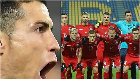Cristiano Ronaldo ir Portugalija tapo Lietuvos rinktinės varžove 2020 m. Europos futbolo čempionato atrankoje.