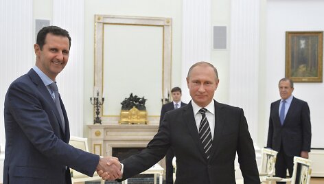Sirijos prezidentas Basharas al Assadas susitinka su Vladimiru Putinu