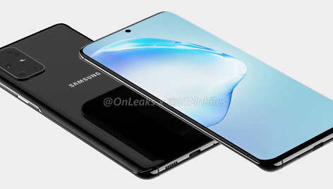 Nutekėjusi „Samsung Galaxy S11“ dizaino nuotrauka