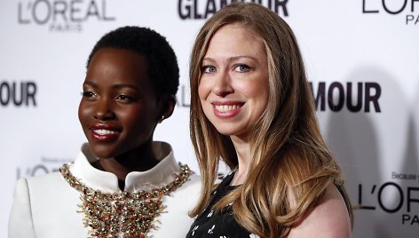 Lupita Nyong'o ir Chelsea Clinton