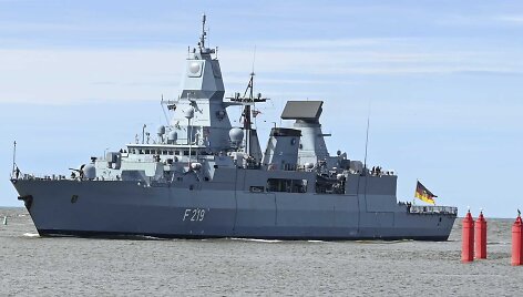 Klaipėdoje lankosi NATO Nuolatinės parengties grupės laivas &bdquo;Sachsen&ldquo;
