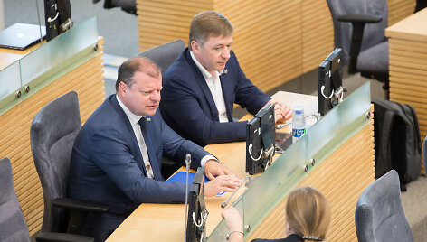 Saulius Skvernelis ir Ramūnas Karbauskis
