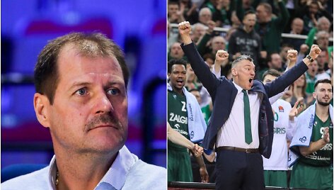 Gintaras Krapikas ir &Scaron;arūnas Jasikevičius 