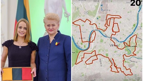 Prezidentė įvertino Mingailės iniciatyvą Vilniaus gatvėse „nubėgti“ Vytį: didžiuojuosi, kad esu lietuvė!
