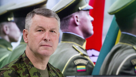 Lietuvos kariuomenės vadas generolas majoras Valdemaras Rup&scaron;ys