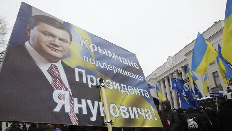 V.Janukovyčiaus &scaron;alininkai Kryme