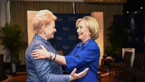 Dalia Grybauskaitė ir Hillary Clinton